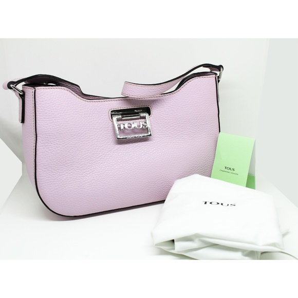 NEW Mauve leather TOUS Legacy Shoulder bag - Picture 1 of 10